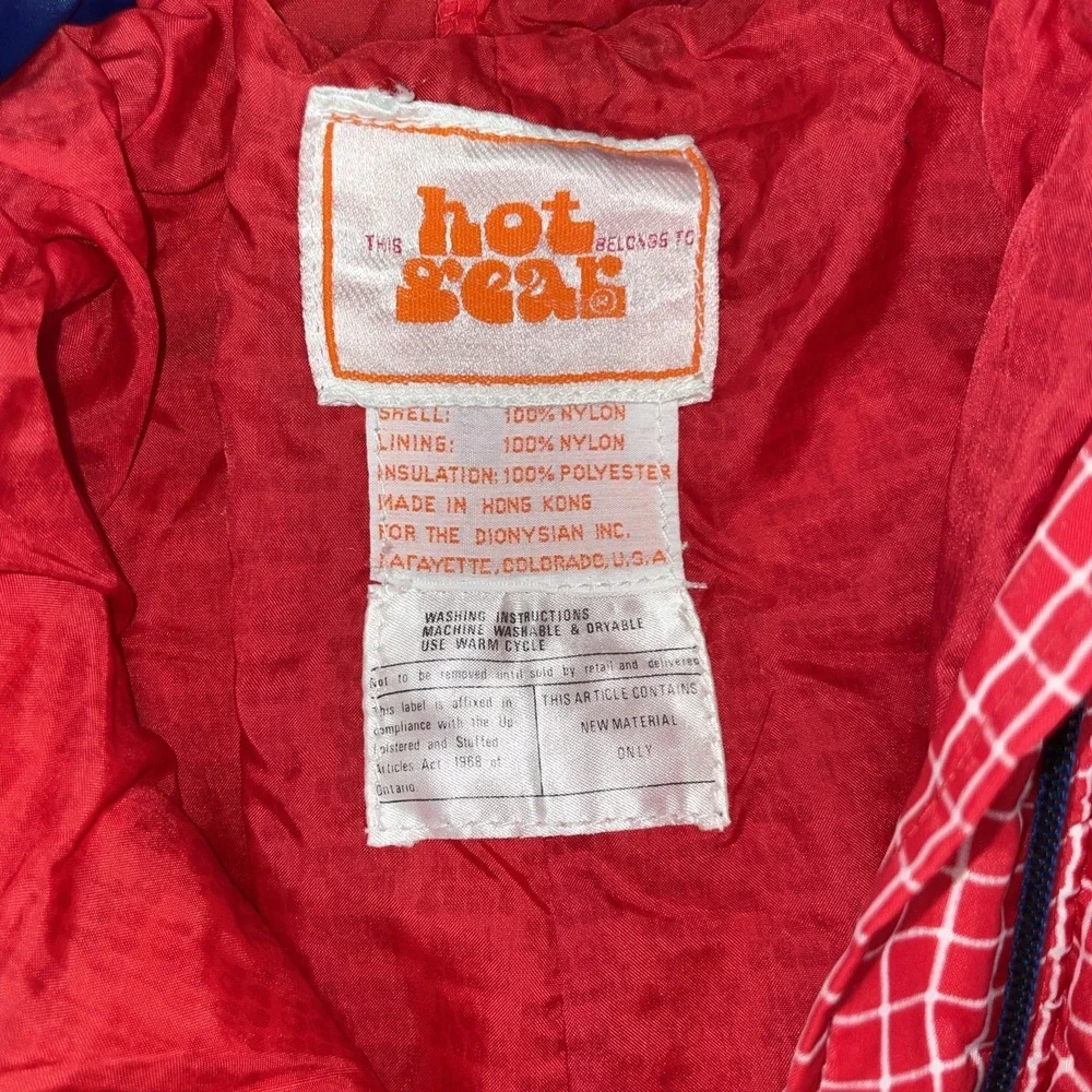 Hot Gear‎ Kid's Vintage Red Plaid One-Piece Snowsuit Size 6
